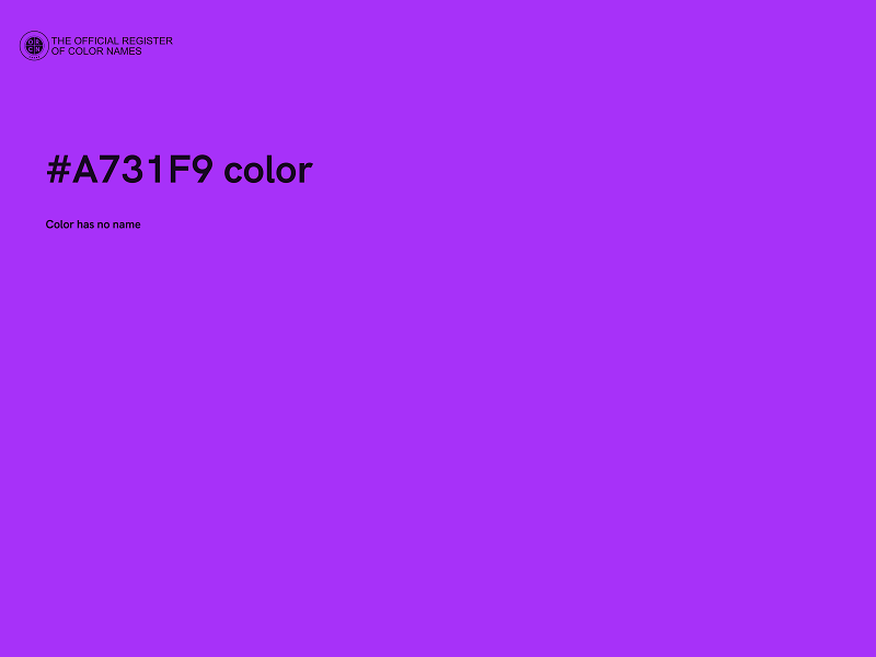 #A731F9 color image