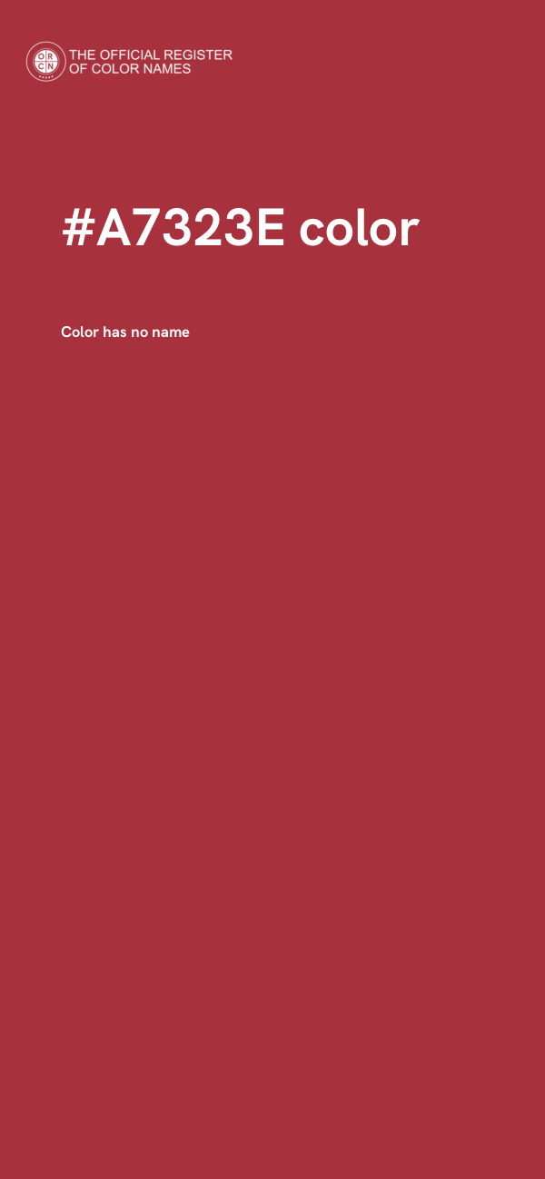 #A7323E color image