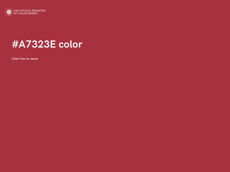 #A7323E color image