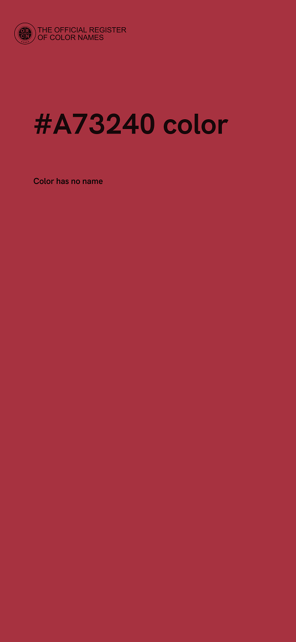 #A73240 color image