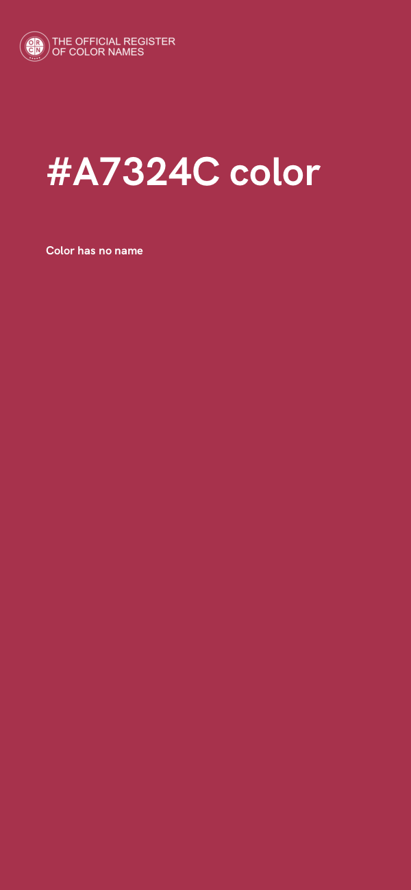 #A7324C color image