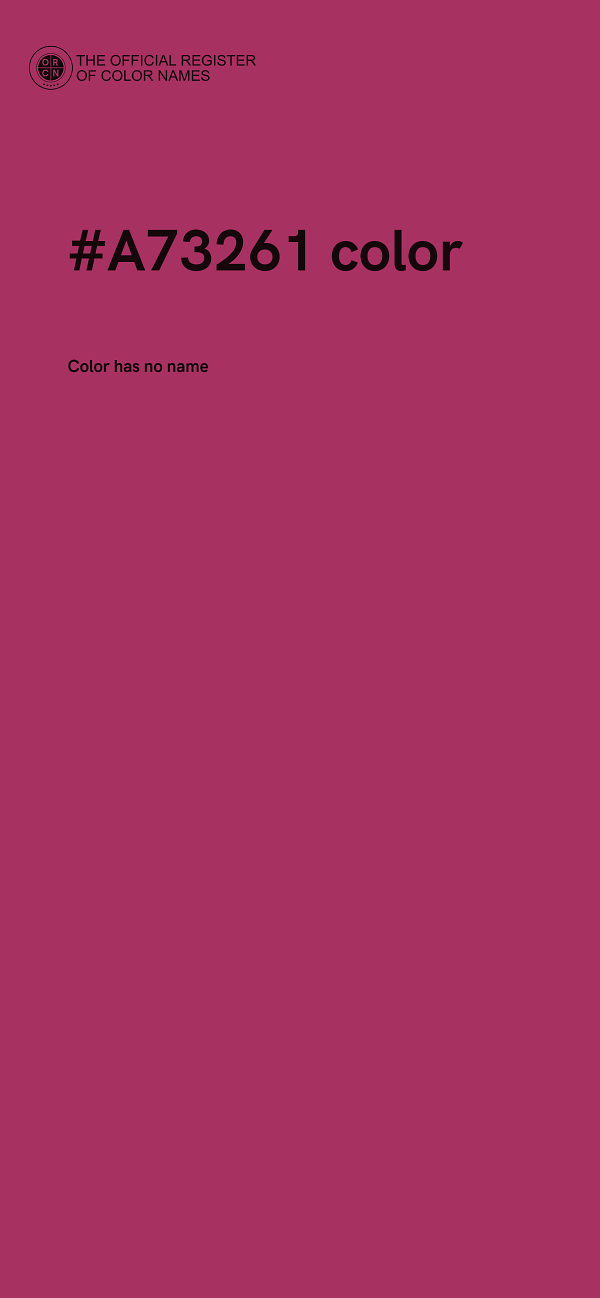 #A73261 color image