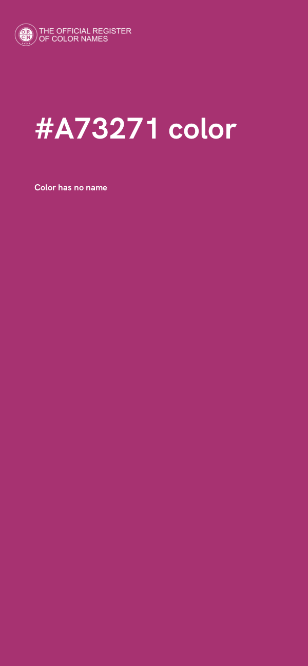 #A73271 color image