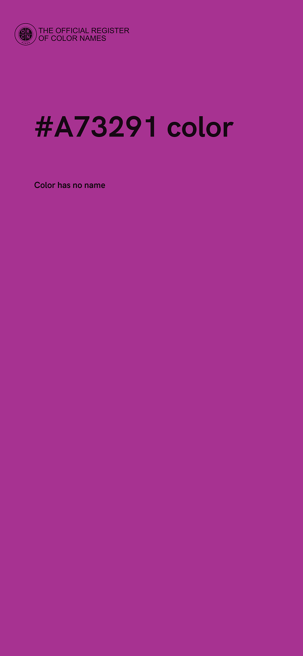 #A73291 color image