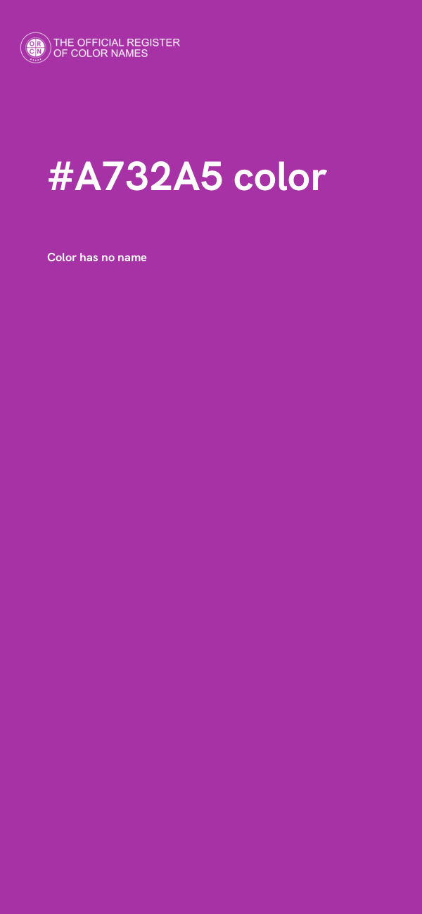 #A732A5 color image