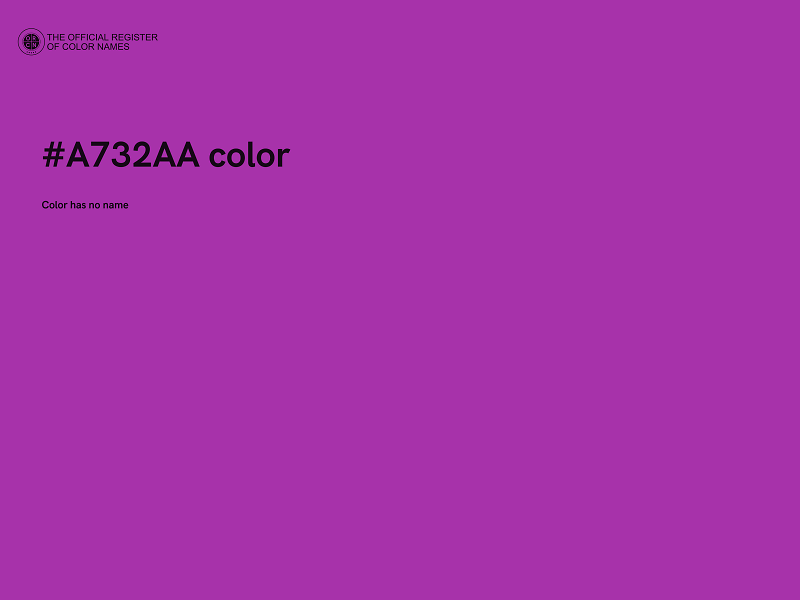 #A732AA color image