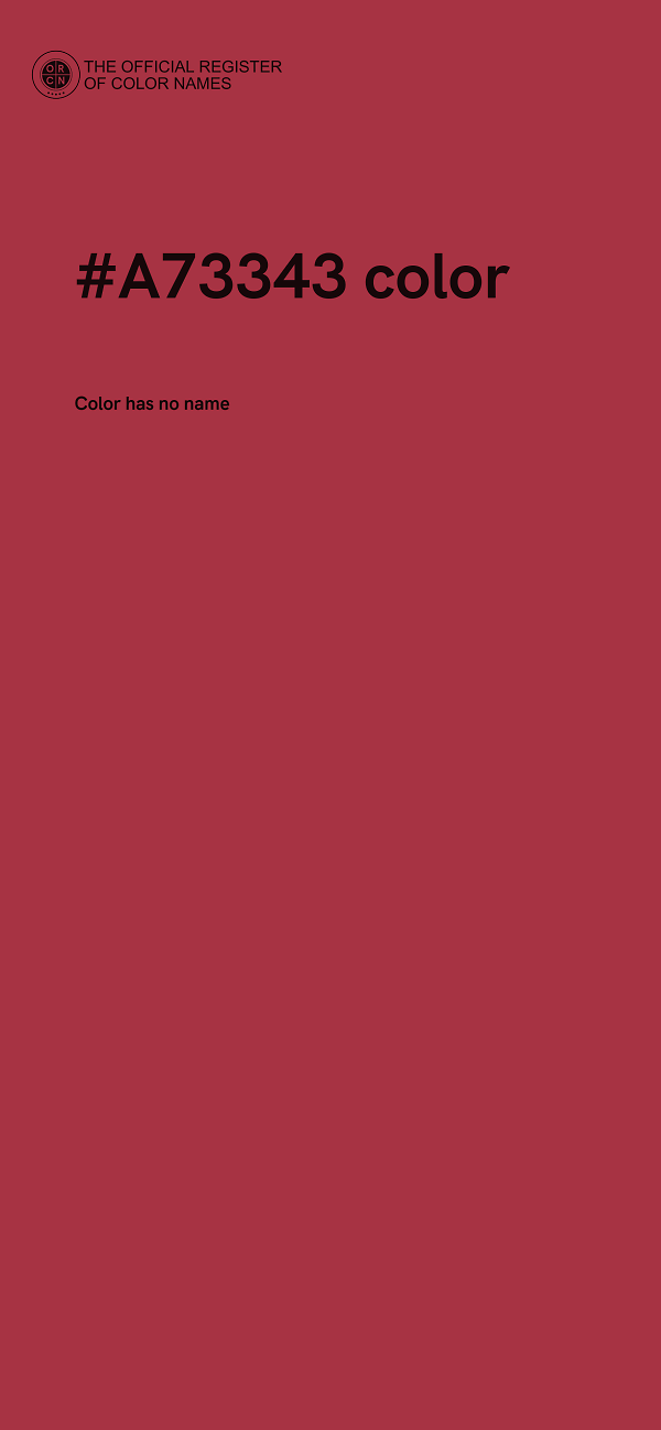 #A73343 color image
