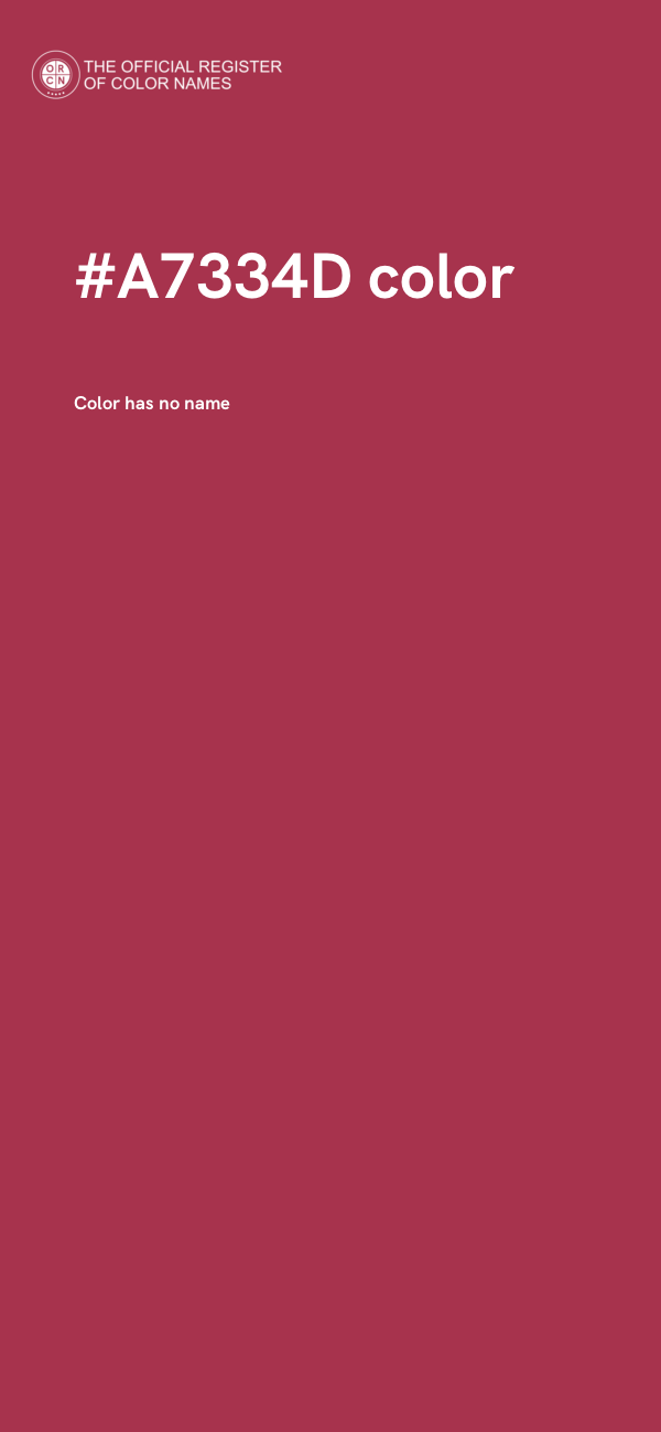 #A7334D color image