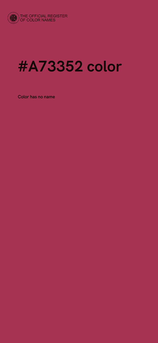 #A73352 color image
