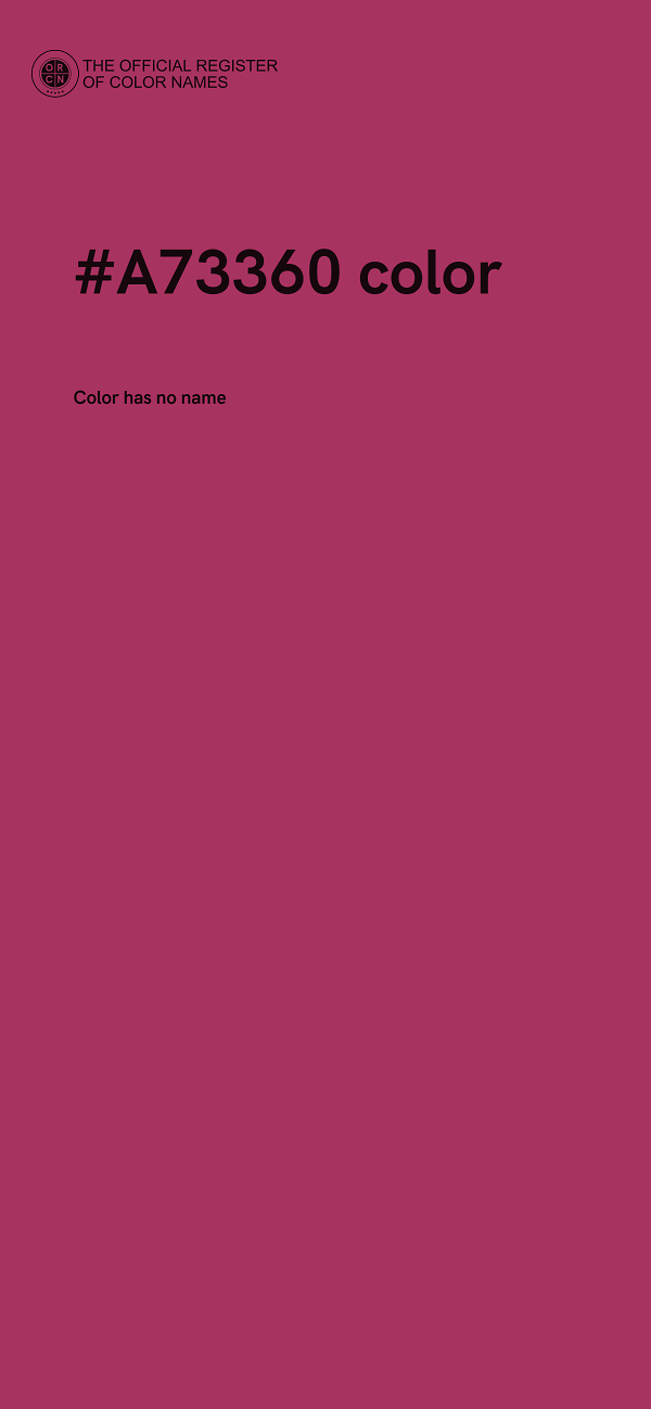 #A73360 color image