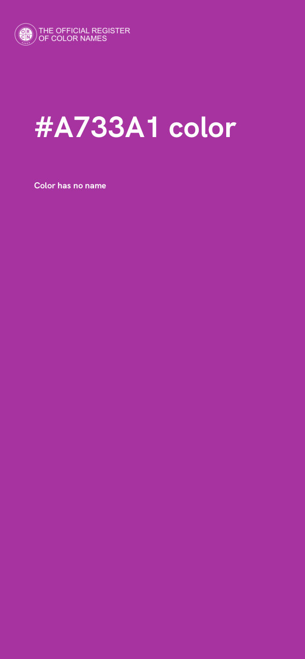 #A733A1 color image