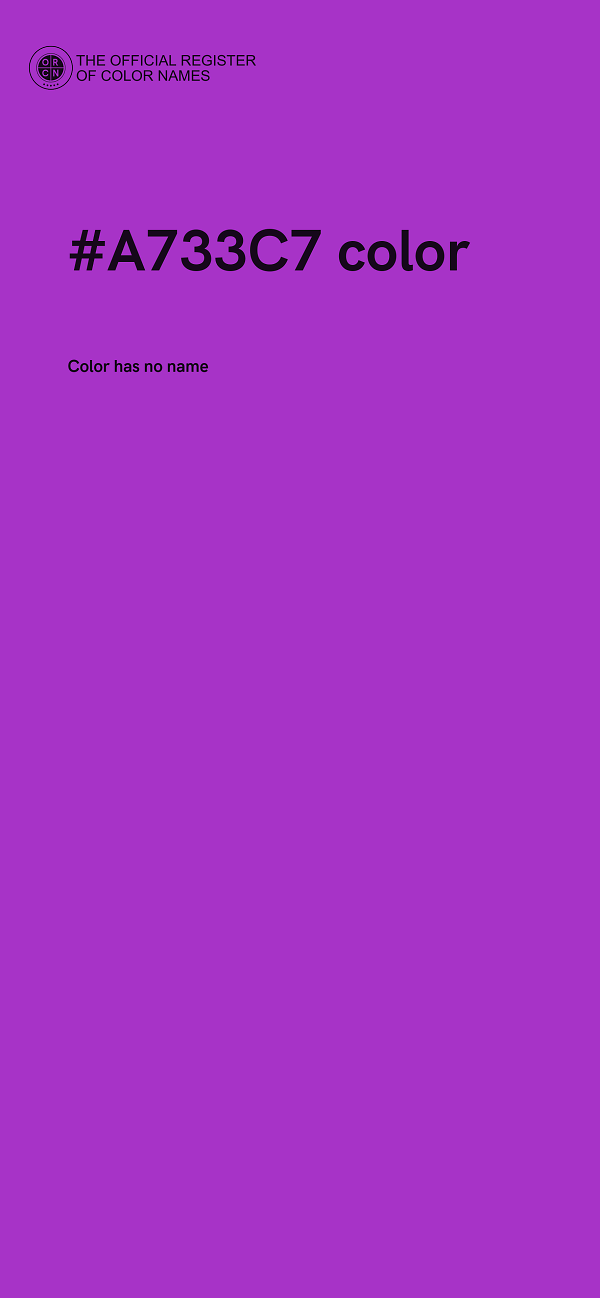 #A733C7 color image