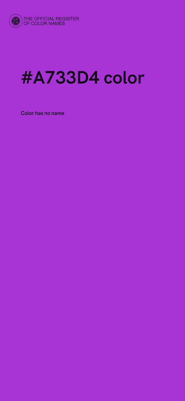 #A733D4 color image