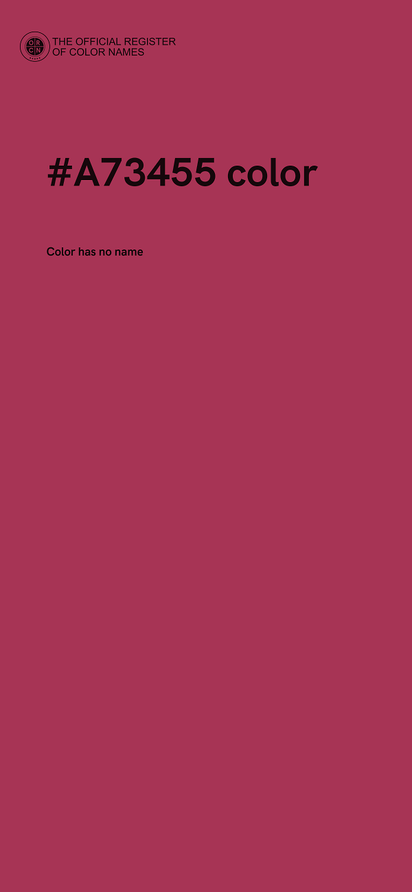 #A73455 color image