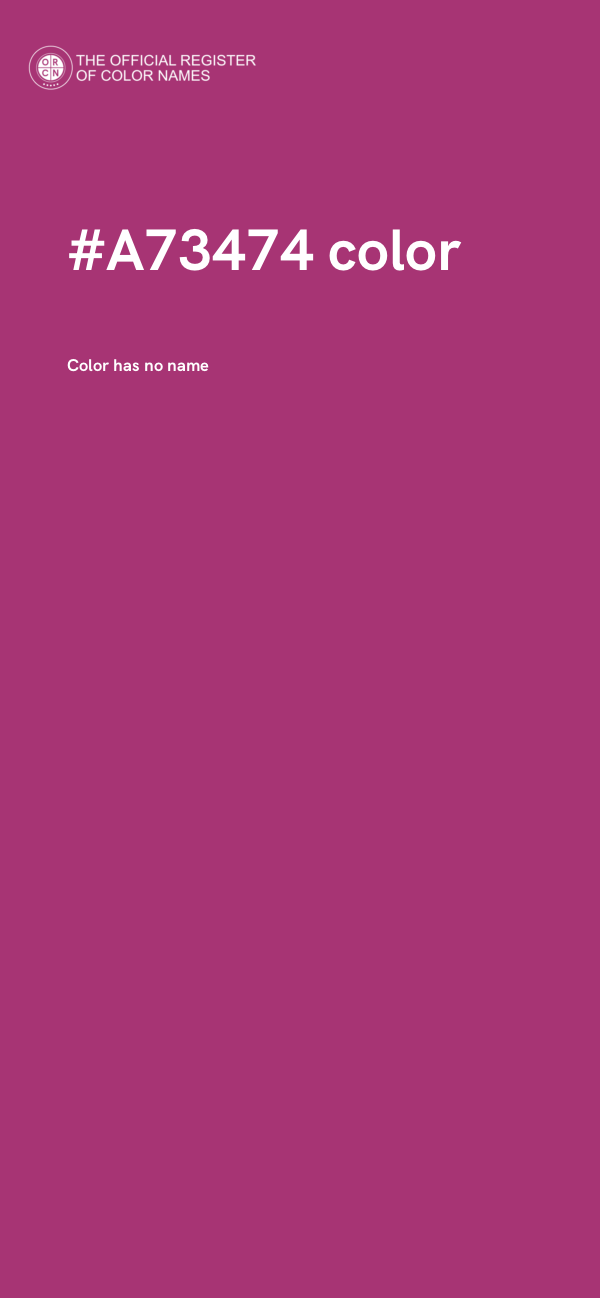 #A73474 color image