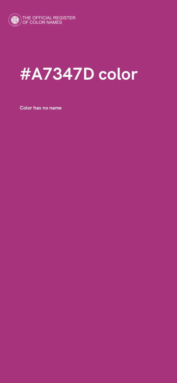 #A7347D color image