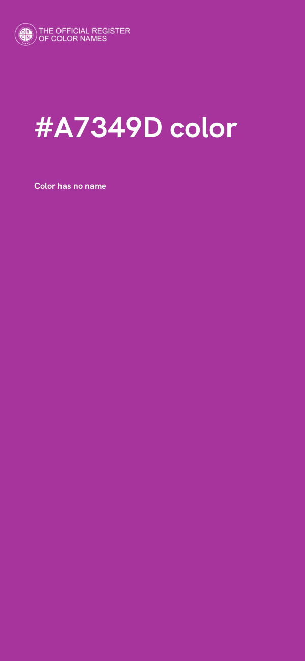 #A7349D color image