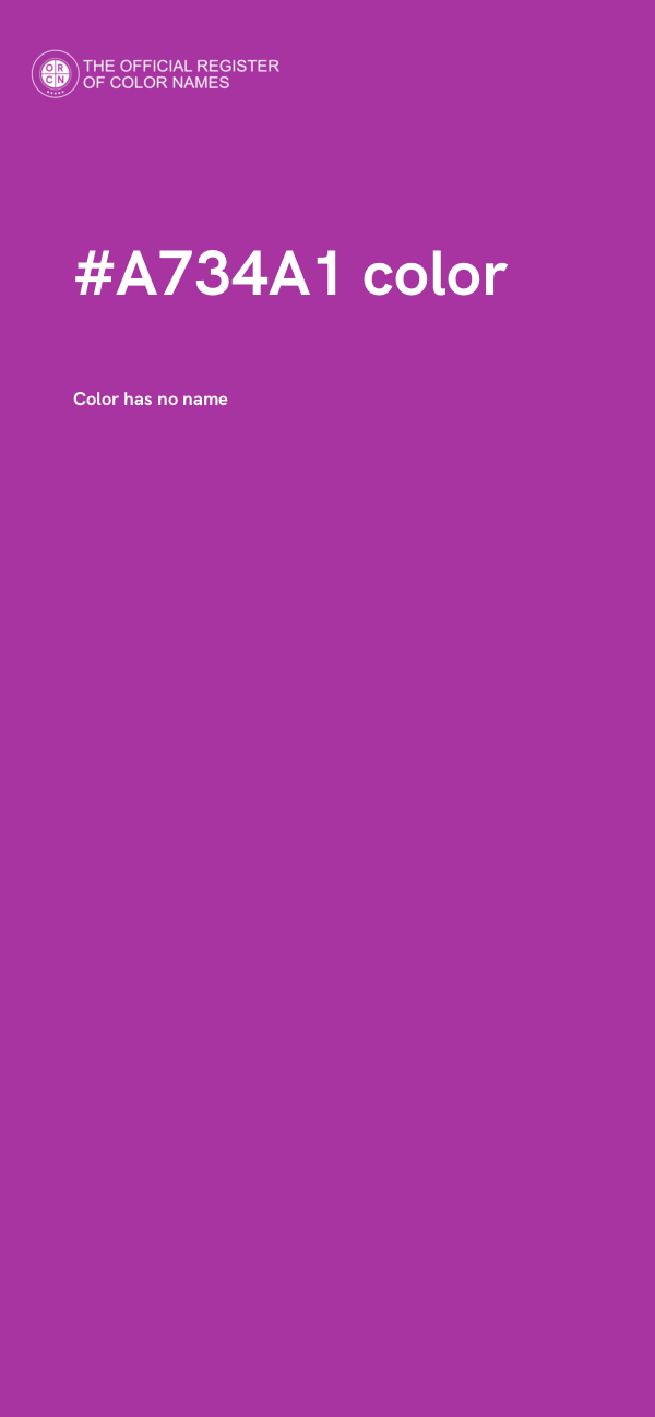 #A734A1 color image