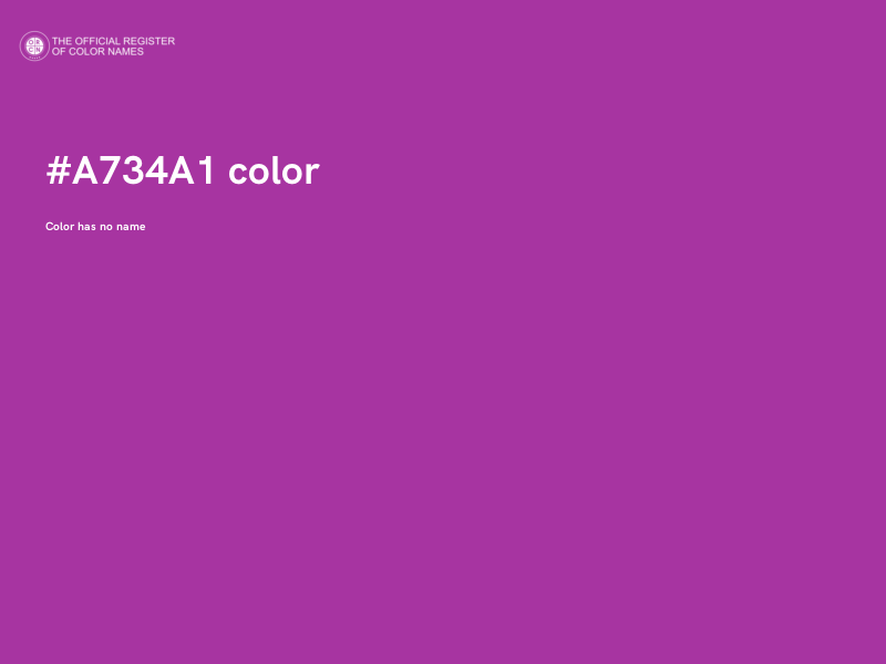 #A734A1 color image
