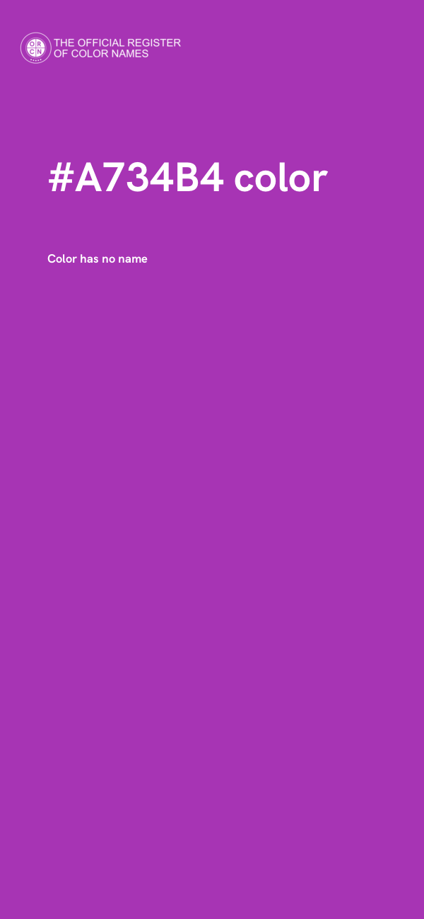 #A734B4 color image