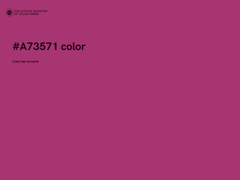 #A73571 color image
