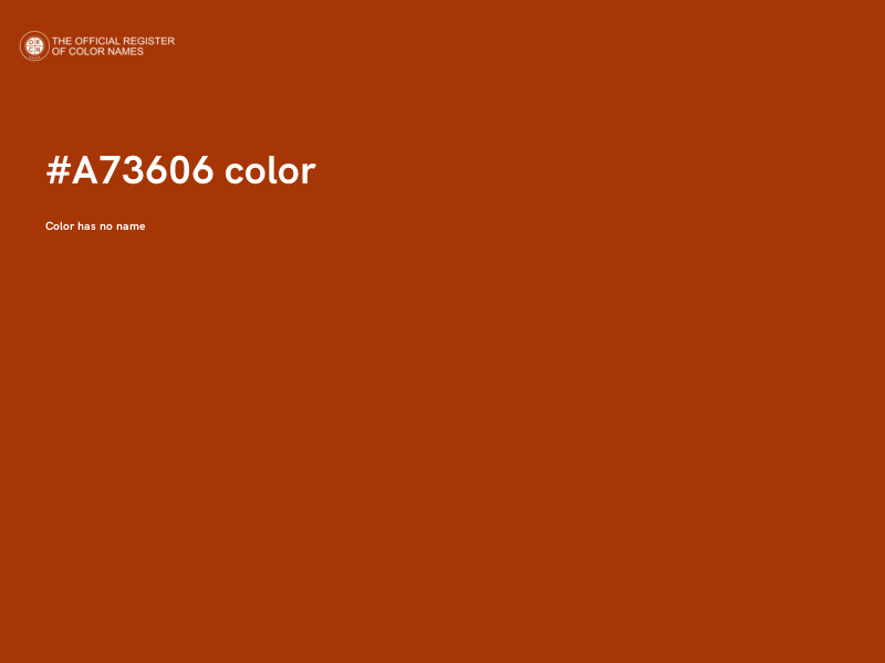 #A73606 color image
