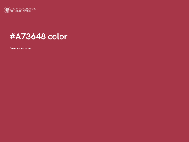 #A73648 color image