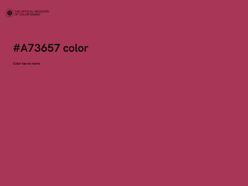 #A73657 color image