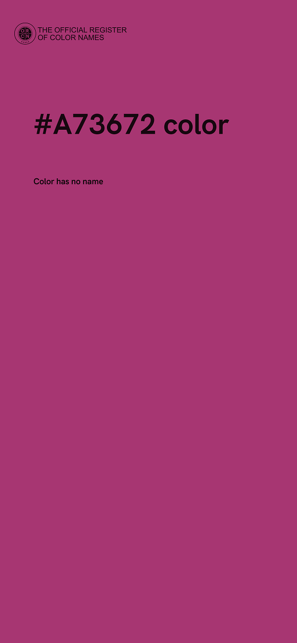 #A73672 color image