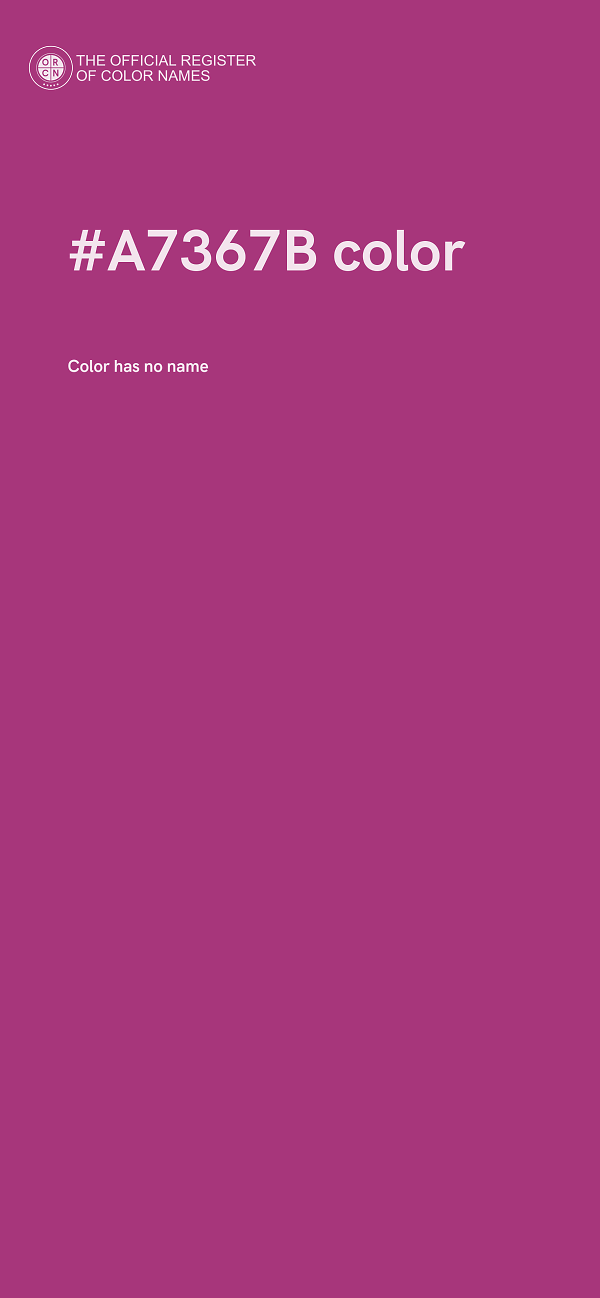 #A7367B color image