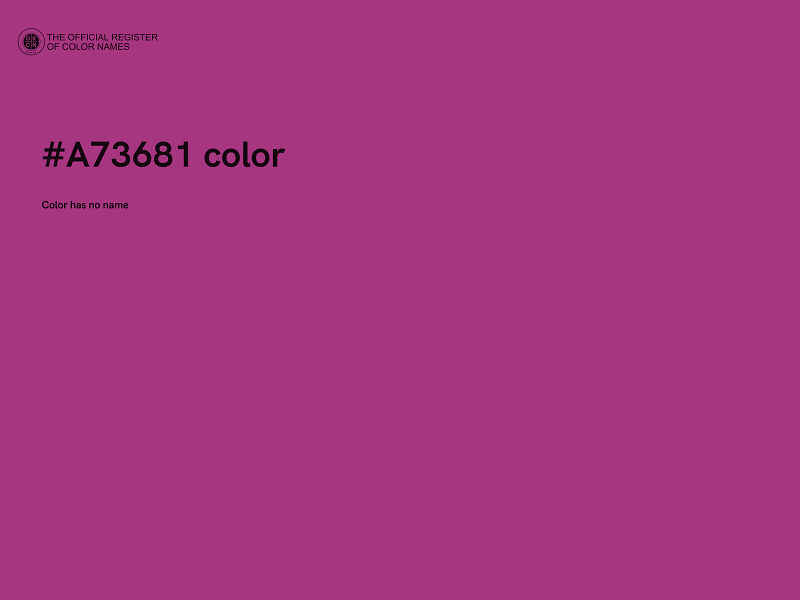 #A73681 color image