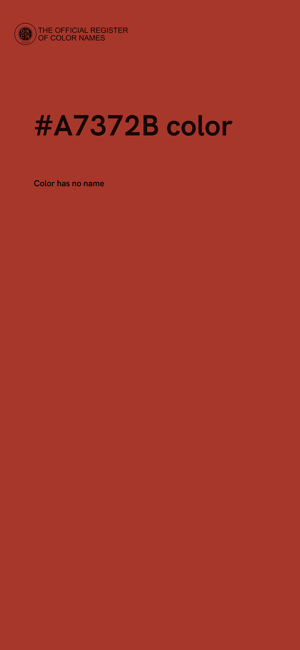 #A7372B color image