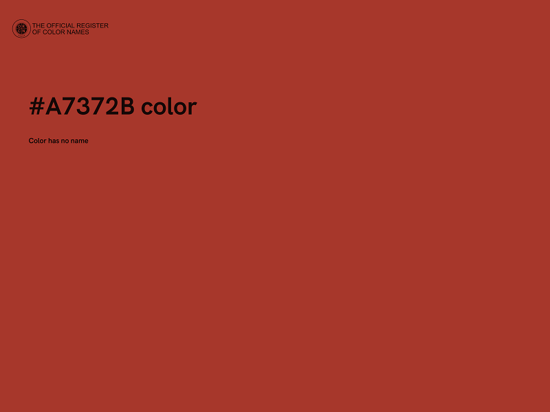 #A7372B color image