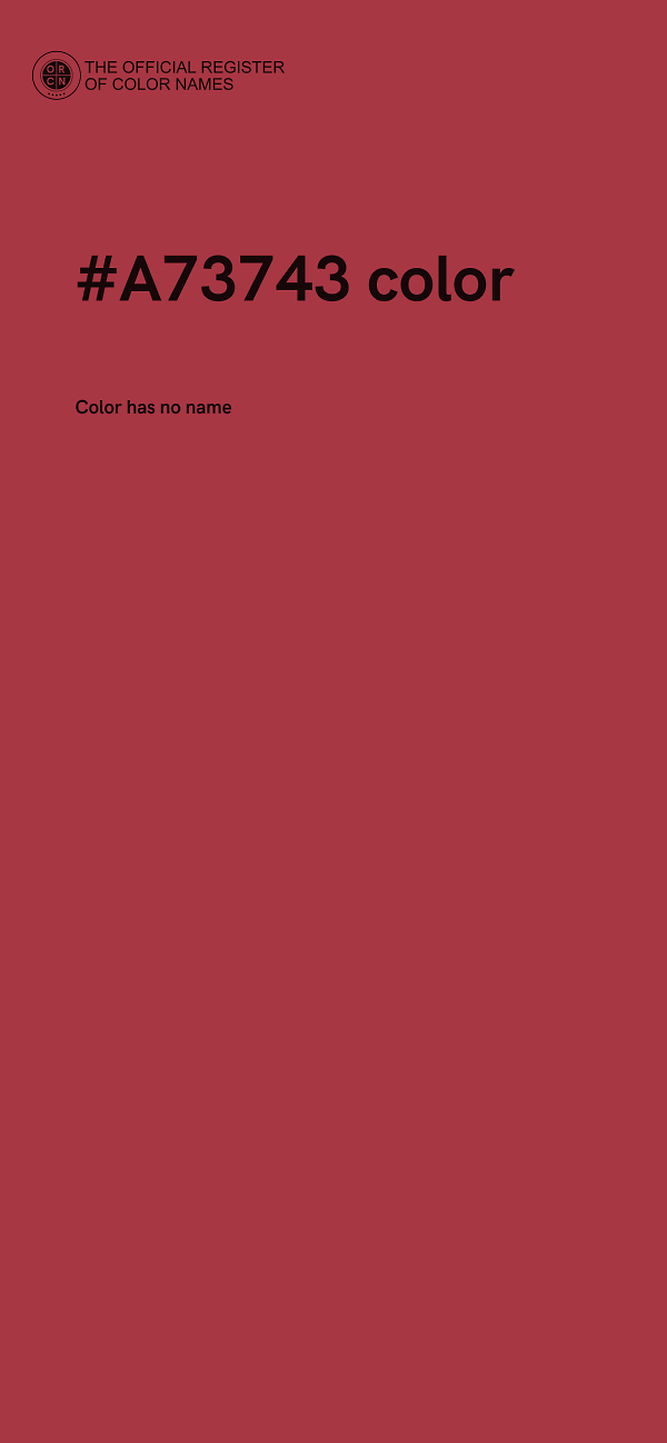 #A73743 color image