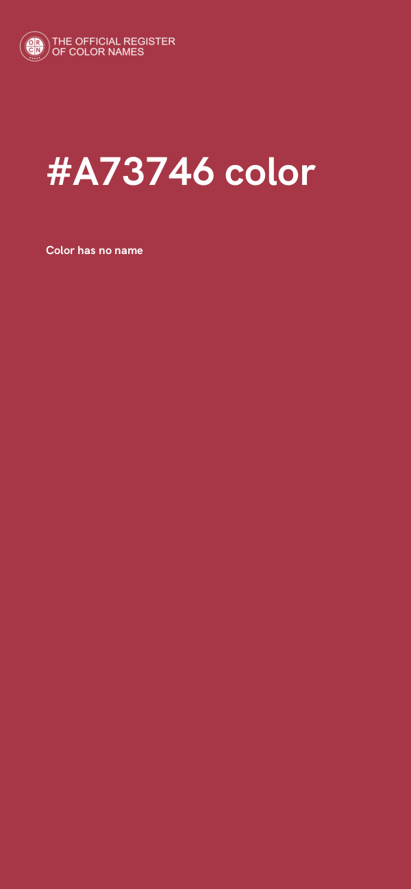 #A73746 color image