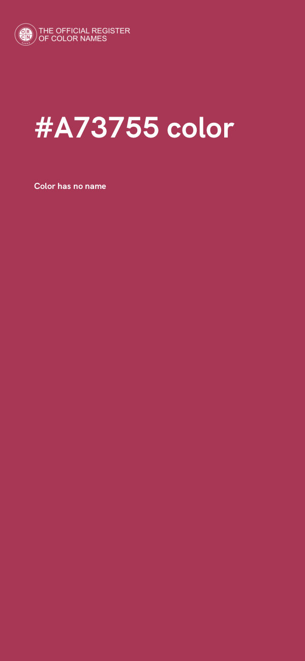 #A73755 color image