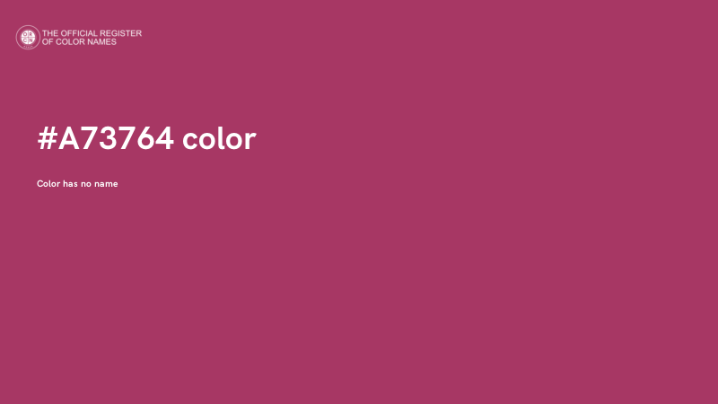 #A73764 color image