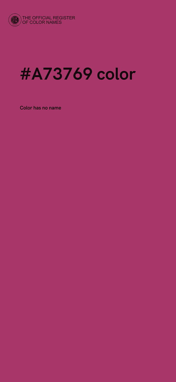 #A73769 color image