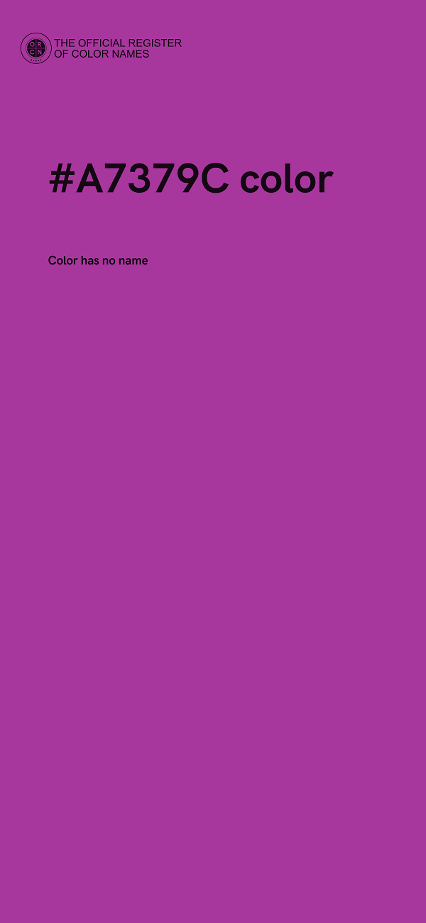 #A7379C color image