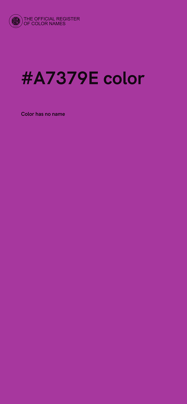 #A7379E color image