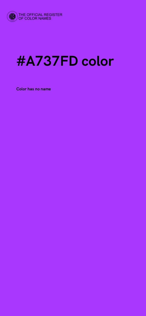 #A737FD color image