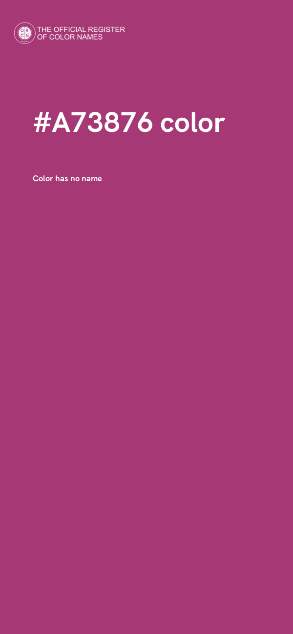 #A73876 color image