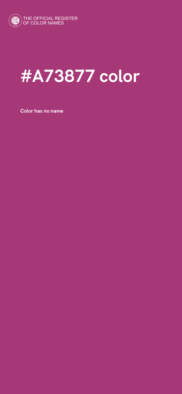 #A73877 color image