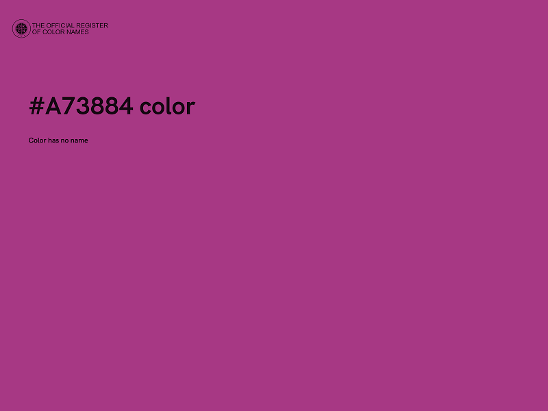 #A73884 color image