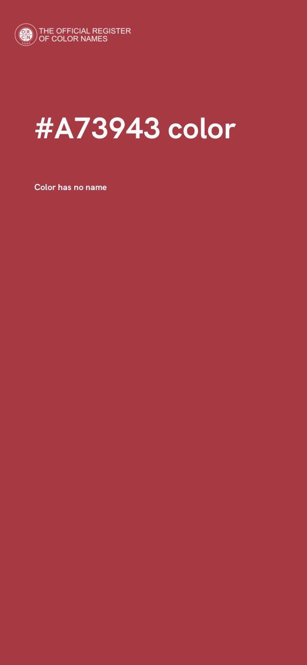 #A73943 color image
