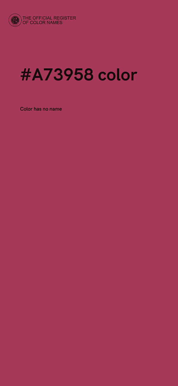 #A73958 color image