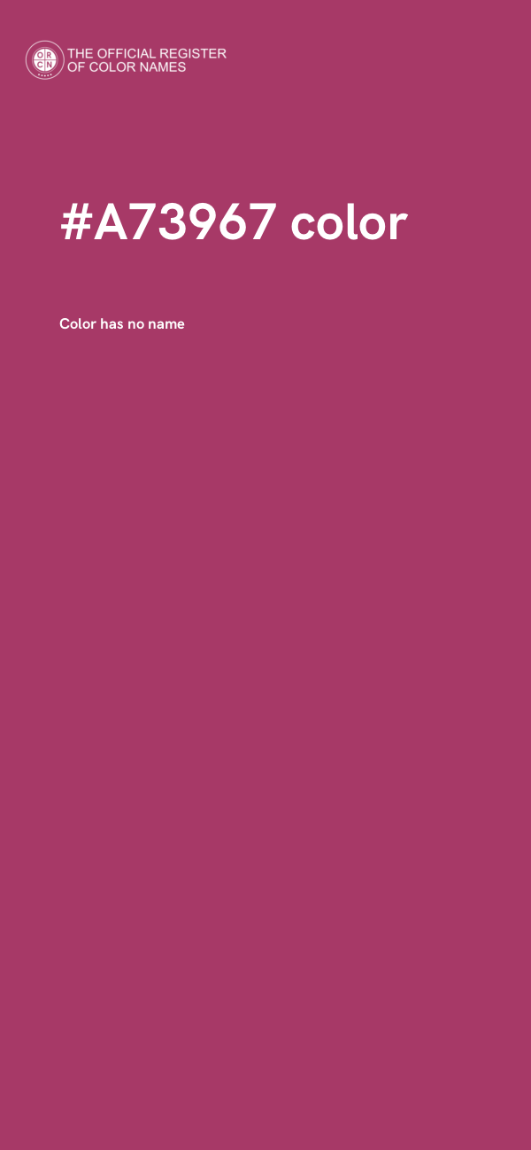 #A73967 color image