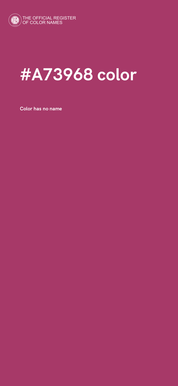 #A73968 color image