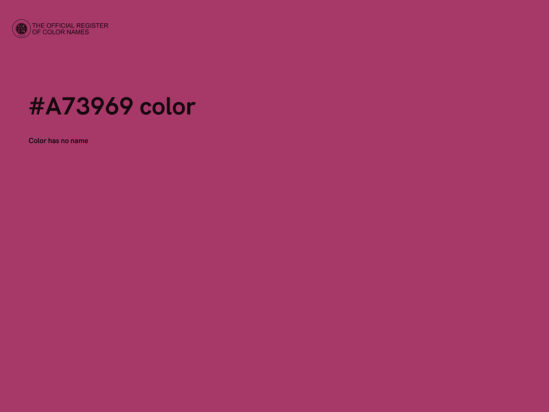 #A73969 color image