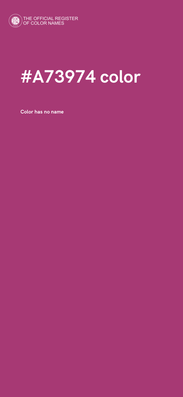 #A73974 color image
